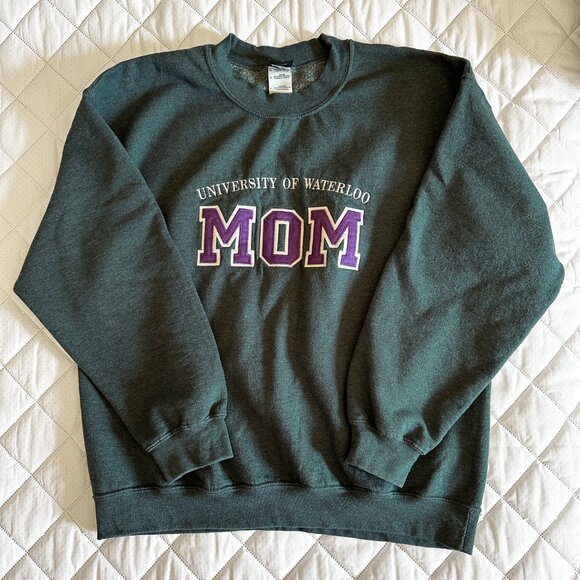 UWaterloo MOM Crewneck Sweater Mother's Day University of Waterloo UW - Picture 2 of 3